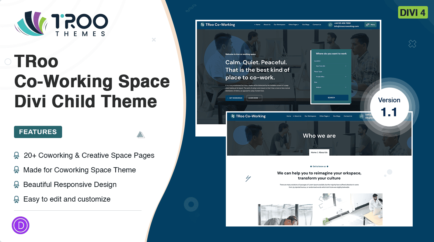 TRoo Travel Agency Divi Child Theme