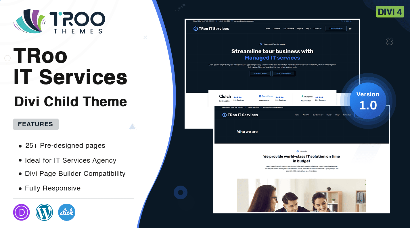 TRoo Web Design Agency Divi Theme
