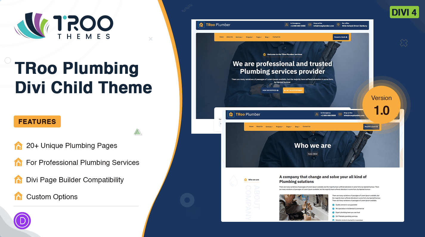 TRoo Insurance Agency Divi Theme