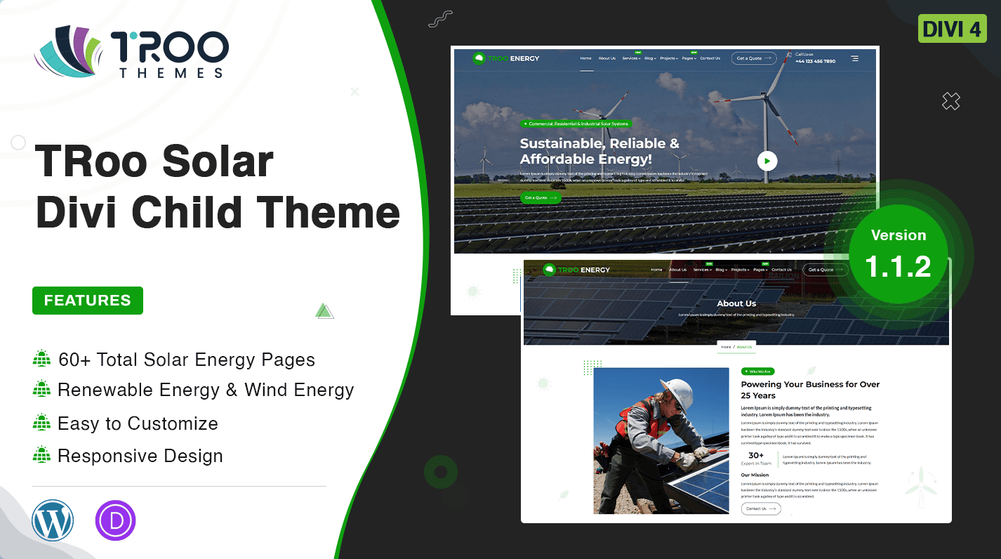 TRoo Travel Agency Divi Child Theme